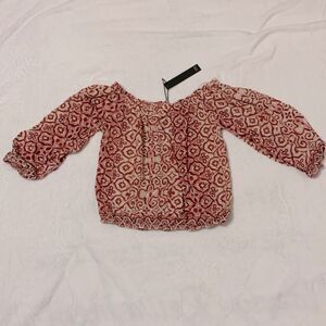 Nicole Miller Crop Top Off The Shoulder NWT